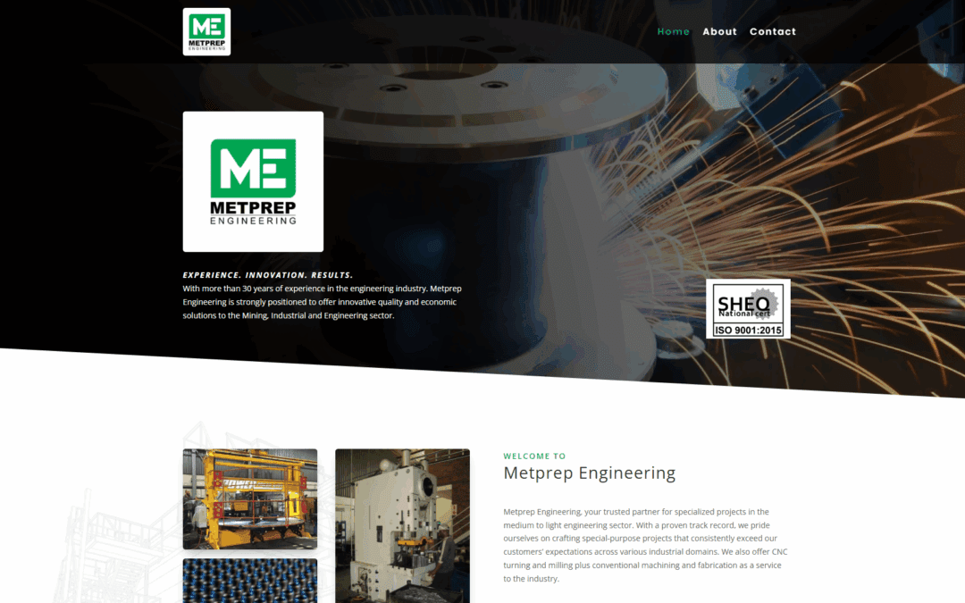 Website Redesign for Metprep Engineering – Built for Trust & Visibility